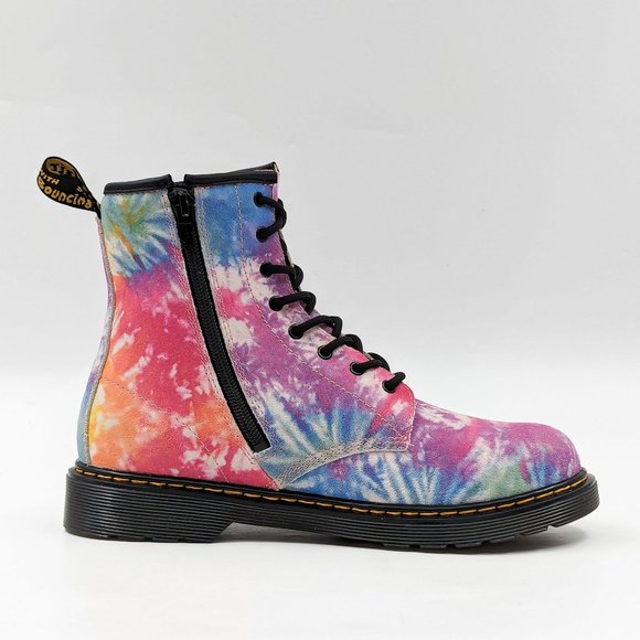 Dr Martens Unisex 1460 Y Multicolored Suede 8-Eyelet Lace-up Combat Boots M6 W7 - Picture 10 of 12